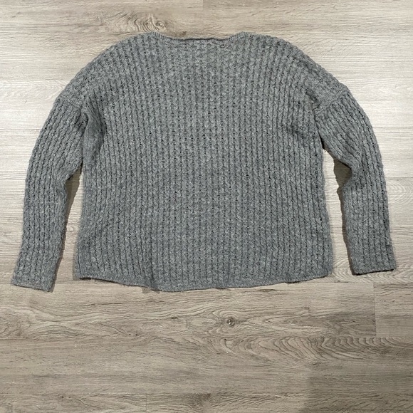 Vince Women’s Gray Merino Wool Alpaca Camel Hair Knit Sweater Small - Picture 2 of 6